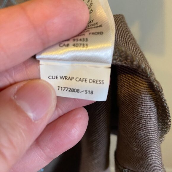 Toad & Co Cue Wrap Cafe Dress Organic Cotton Blend - Picture 9 of 10